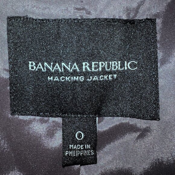 Banana Republic Women’s Wool Notched Collar Button Front Jacket Blazer Size 0 - Picture 5 of 13